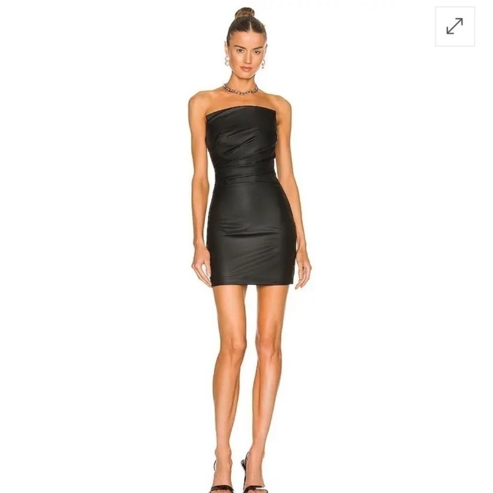 RtA Black Bodycon Strapless Mini Dress for Night Out